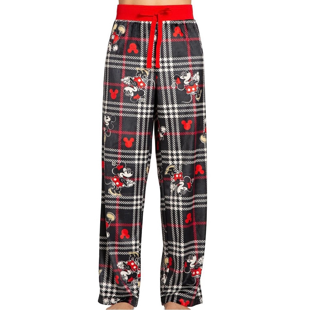 DISNEY Mickey Mouse and Minnie Mouse Women's Fleece Pajama Pants XXL NEW NWT